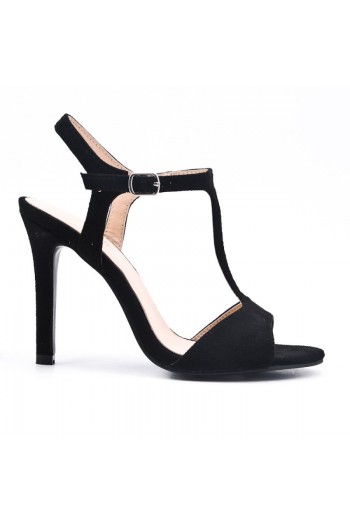 escarpin sandale noir